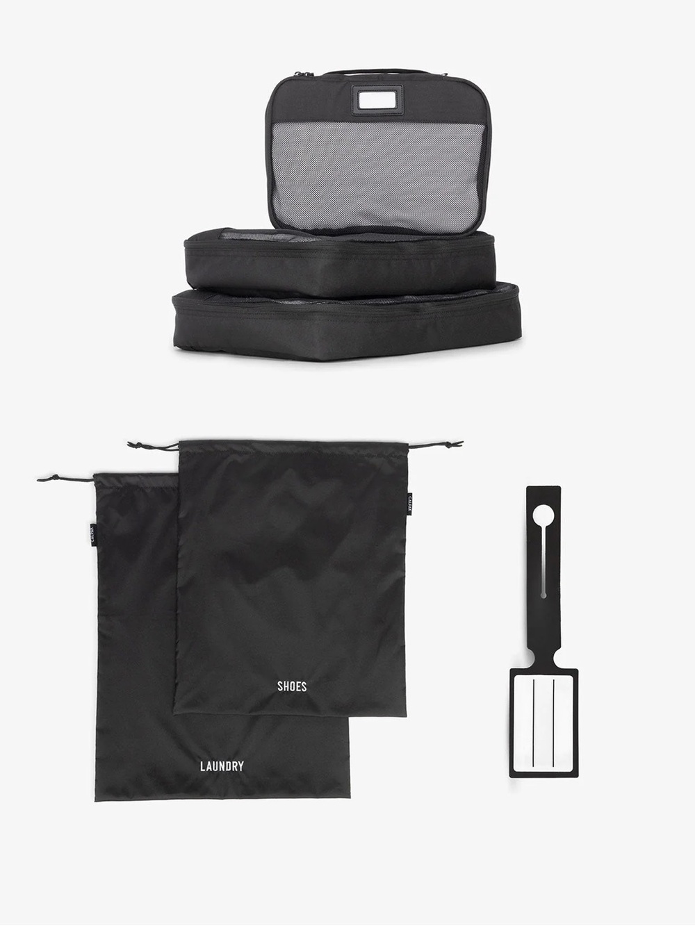 Travel Packing Organizers Set in Black Calpak